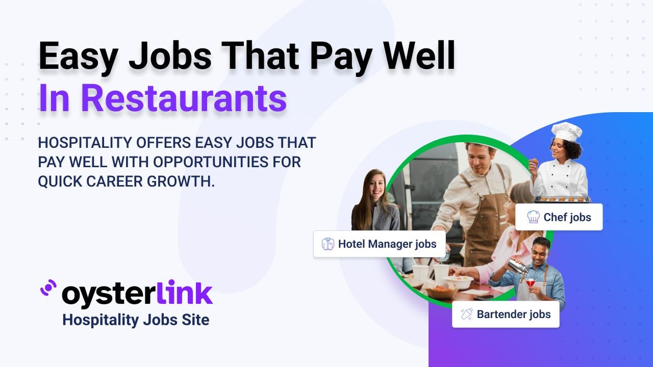 A smiling restaurant server